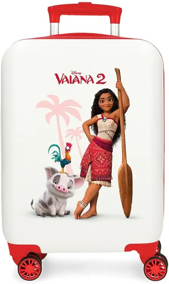 Joumma Disney Vaiana and Friends Kabinenkoffer, Weiß, 33 x 50 x 20 cm, starr, 2 kg, ABS, 2 kg, 33 l, Handgepäck, weiß, Talla única, Kabinenkoffer
