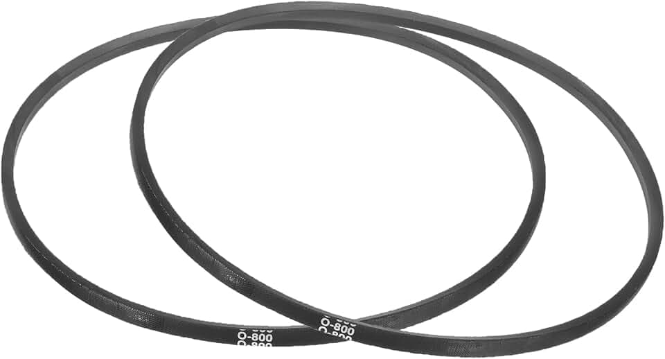 QUARKZMAN 2 Stück O-800 O-Typ Keilriemen 800mm/31,5" Innere Länge x 0,39" Breite x 0,24" Höhe Antriebsriemen, O-Typ Geschlossener Gummiantriebsriemen