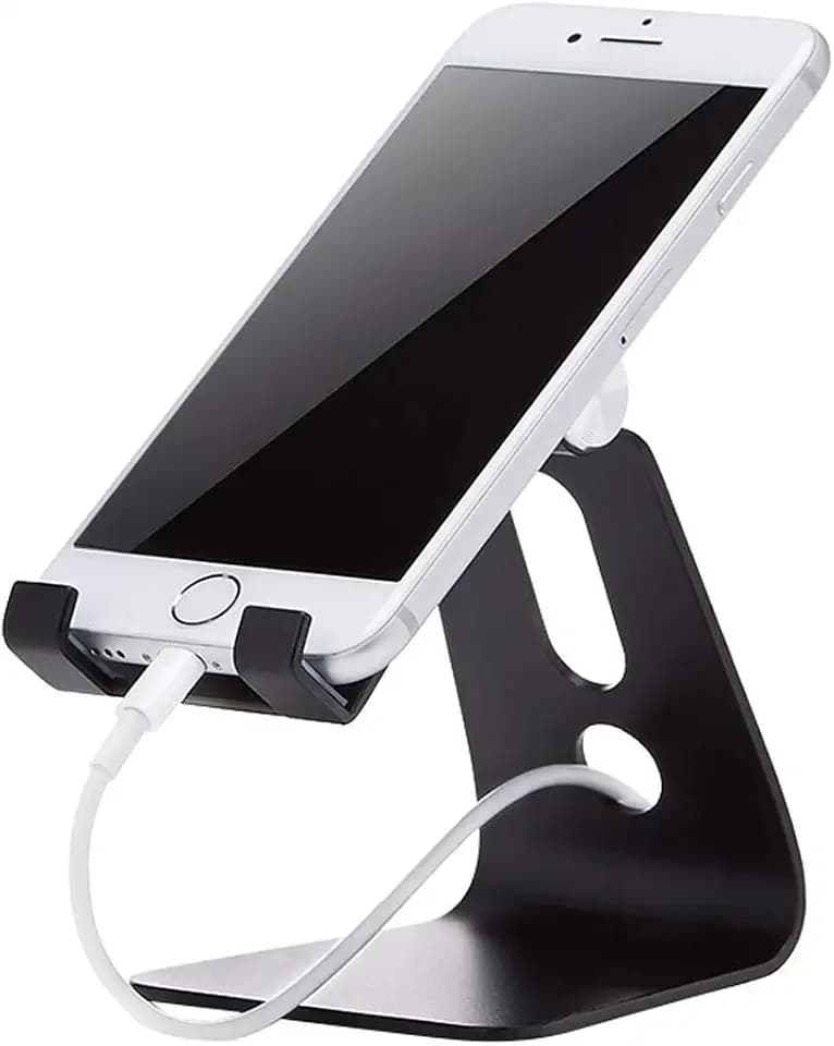 Amazon Basics Verstellbarer Handy-Ständer , Schwarz