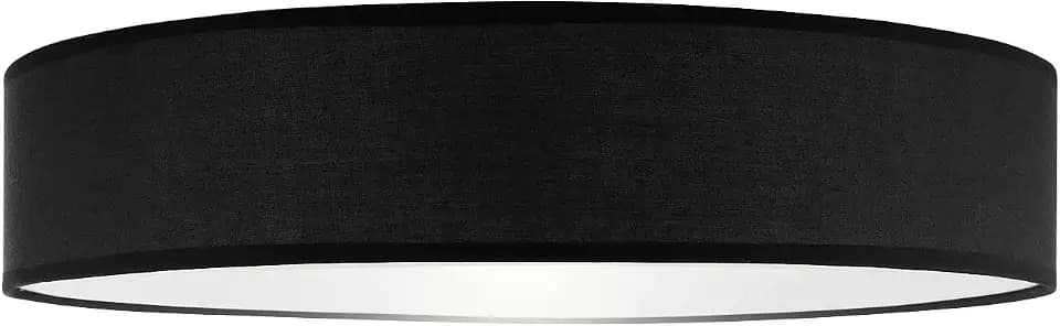 Smartwares Deckenleuchte – Textilschirm – 50 cm Ø – 4x E27 – Max. 18 W – Für LED geeignet – Schwarz – IDE-6044