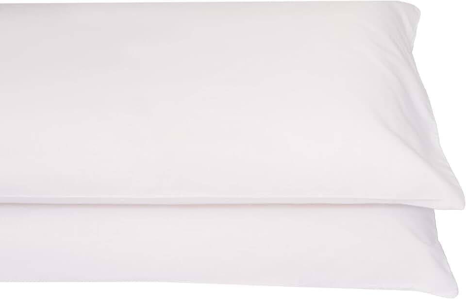 Kissenbezüge 90 cm (Kissen 80 cm), 2er-Pack, 100 % Baumwolle