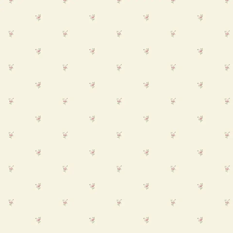 Manhattan Comfort NWPR33847 Marysville Vinyl Mini Floral Spot Wallpaper, Beige