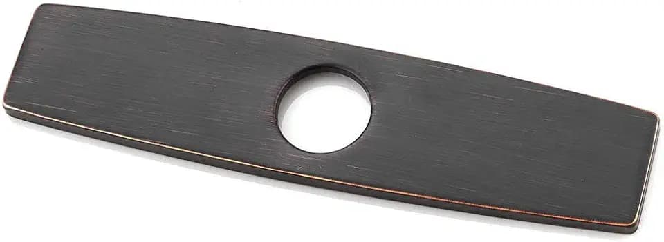 10" Oil Rubbed Bronze Faucet Escutcheon Deck Plate for Single Hole Sink