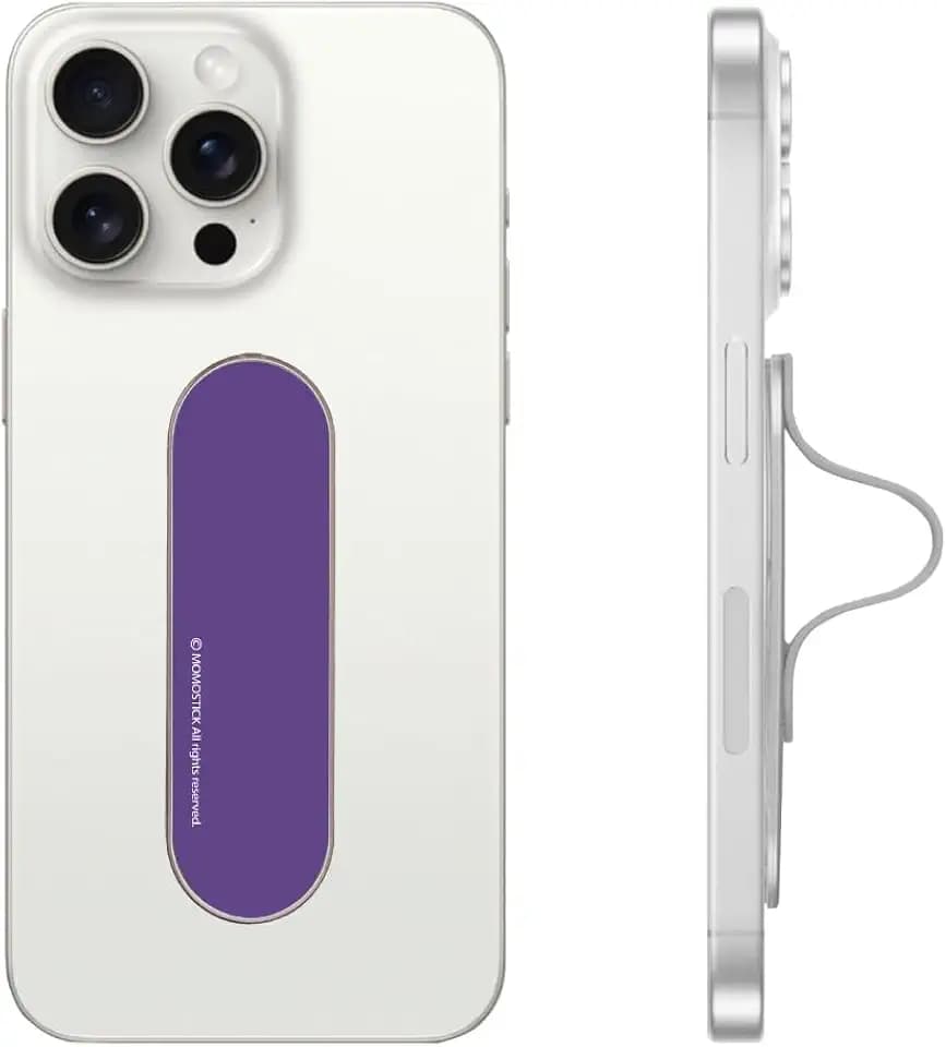 Momostick Premium Flatstick Collection, Slim Phone Grip and Stand, Adjustable Finger Loop Holder for All Smartphones, Universal and Pocket-Friendly Selfie Stand