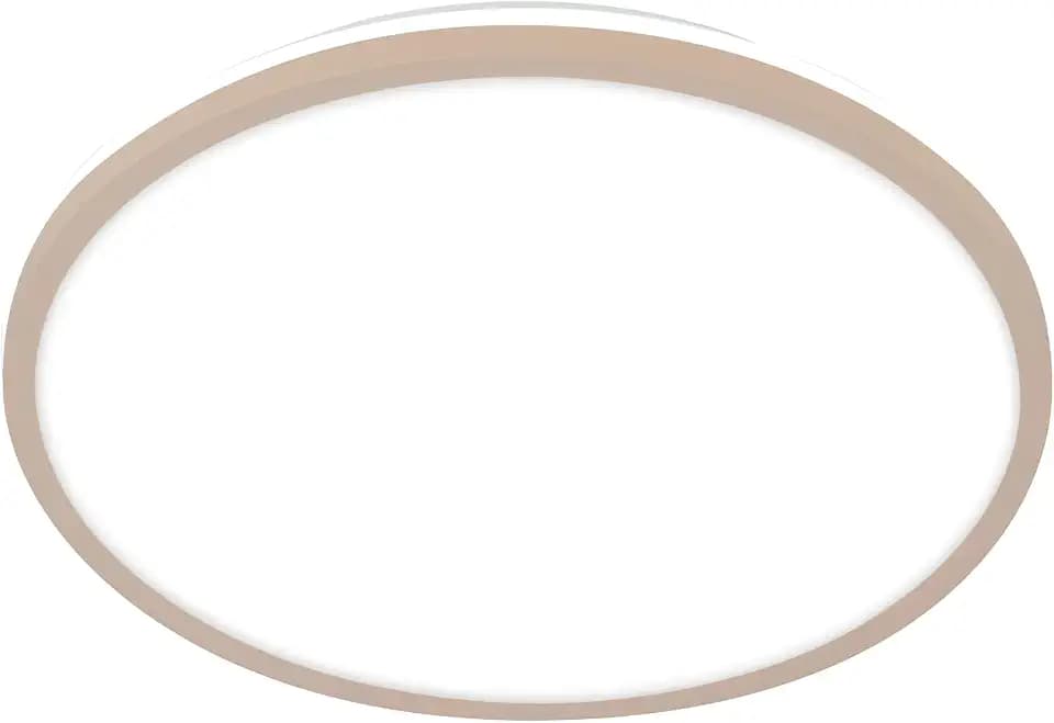 BRILONER - LED Deckenlampe mit indirektem Licht, neutralweißes Licht, 15W, 1500lm, LED Lampe, Deckenleuchte, Wohnzimmerlampe, Küchenlampe, Deckenbeleuchtung, Flurlampe, 28 x 4,2 cm (DxH), Beige