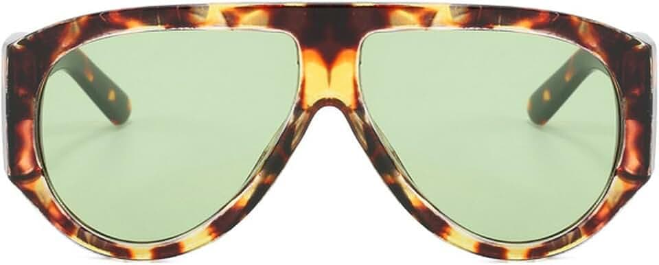 Vintage Oversized Pilot Sunglasses Women For Men Shades Big Frame Windproof Popular Punk Sun Glasses UV400