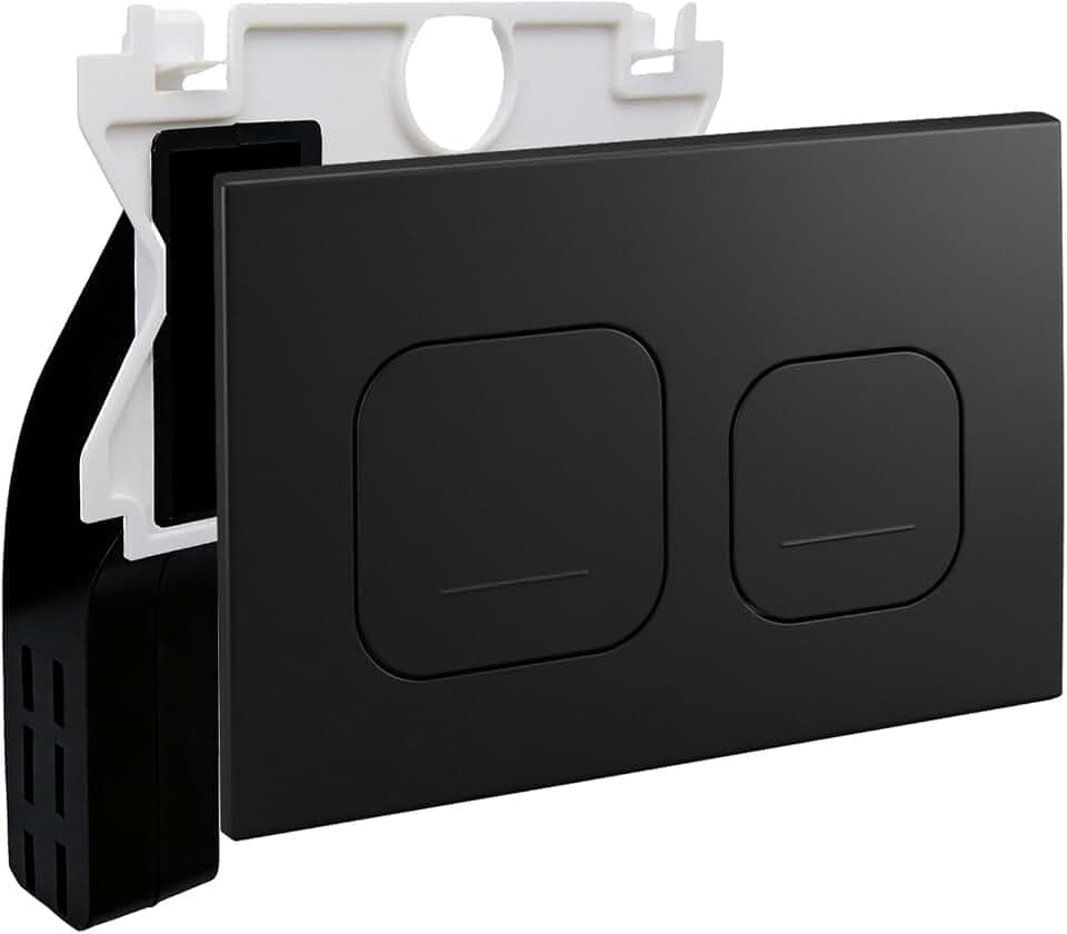 Empyreal WC Drückerplatte Matt für Geberit Duofix Sigma Delta BASIC Schwarz
