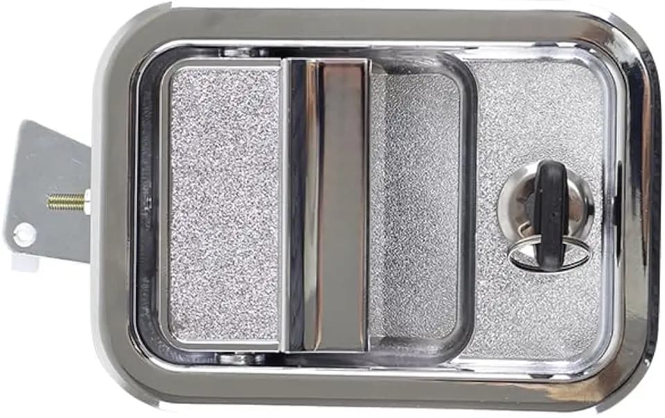 Metal Exterior Door Handle with Latch Chrome Compatible with Freightliner Argosy Century Class Columbia Coronado 2003-2014 (Left)