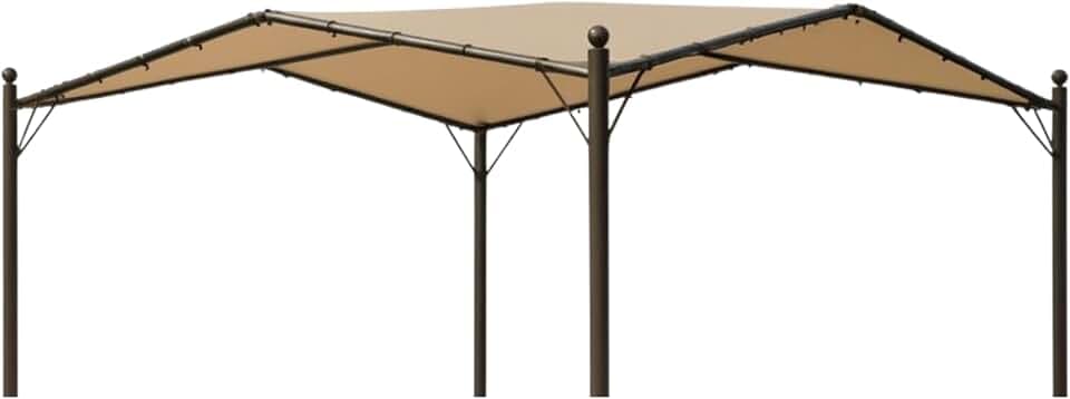 Garden Winds Heavy Duty Reinforced RipLock 500 Replacement Canopy Top Cover Compatible with 13' x 13' Butterfly Pavillion Model TPGAZ2005 - Beige