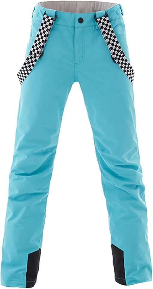 ALSOGO Skihose Damen wasserdichte Professionelle Schneehose Winddichte Hosenträgerhose Winter Outdoor Regenhose Warme Wanderhose Snowboard Softshellhose mit abnehmbaren Trägern Overall & Schneefang