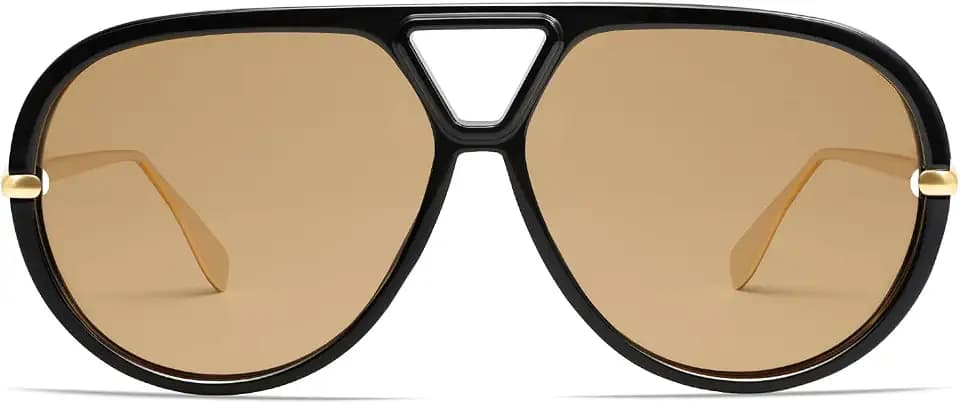 VANLINKER Oversized Polarized Aviator Sunglasses for Women Men VL9798