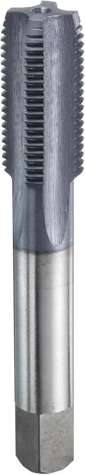 HARFINGTON 5/8"-16 UNS Thread Tap 6542 Cobalt High-Speed Steel TiCN Coated Plug Tap Right Hand Flat Head 4 Straight Flutes Screw Threading Hand Tap