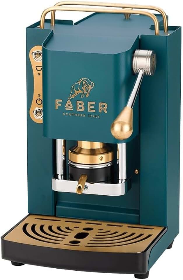 FABER PRO DELUXE MINI - BRITISH GREEN + 50 Kaffeepads