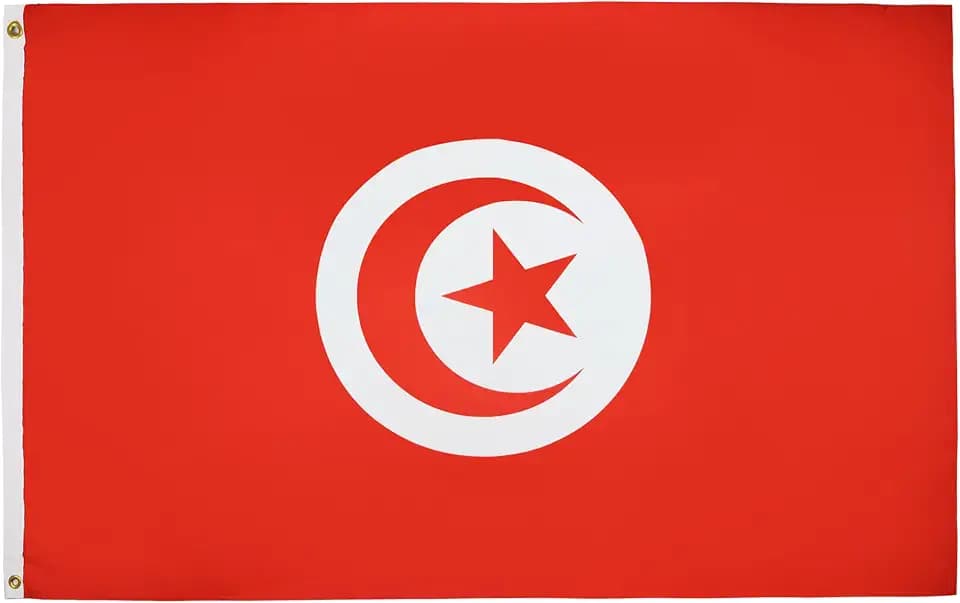 AZ FLAG Tunisia Flag 3x5 ft Tunisian Light Polyester 2 Grommets