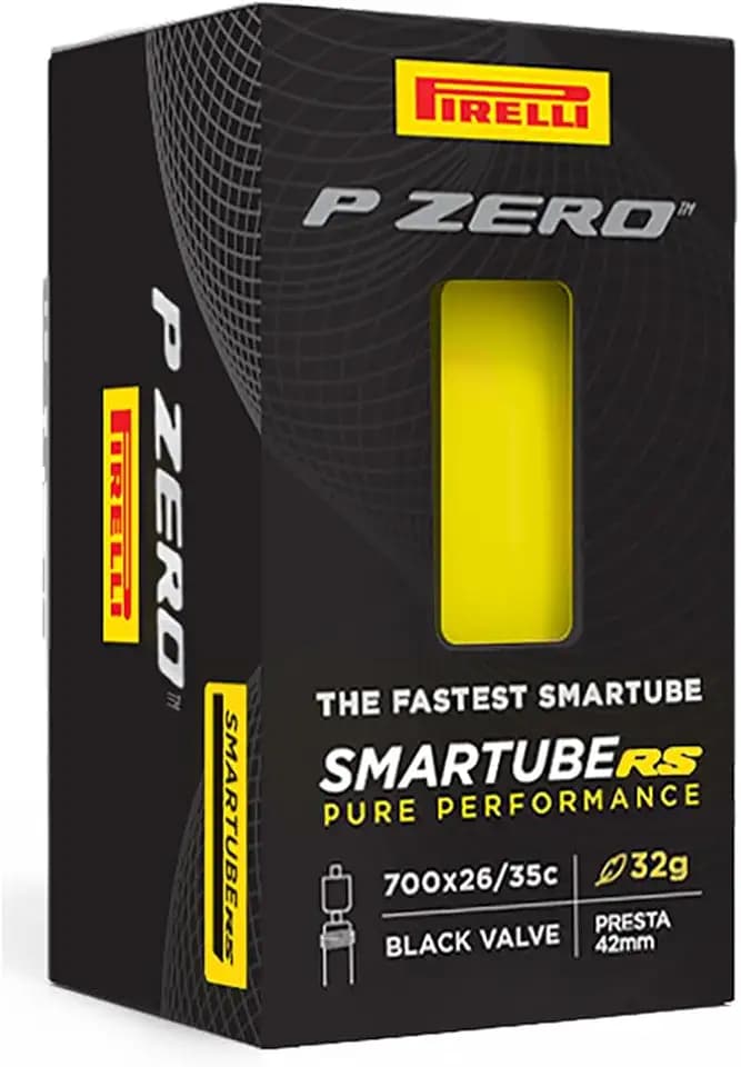 Pirelli P Zero™ SmarTUBE RS Presta 80mm Inner Tube 700, 27.6" x 3.1"-3.1", Gelb