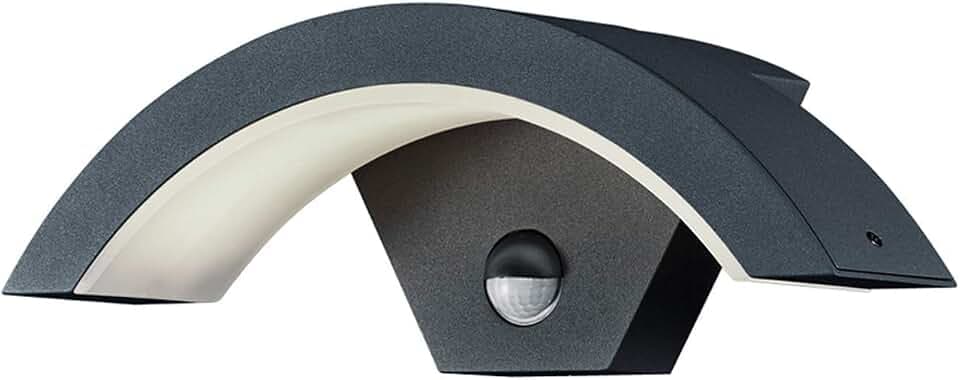Trio Leuchten LED Außen Wandleuchte Ohio 220969142, Aluminiumguss Anthrazit, 6 Watt LED, IP54, Bewegungsmelder