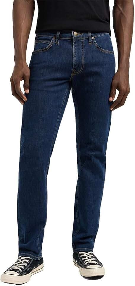 LEE - Jeans Herren - Regular Straight Fit - Daren Zip Fly - Sehr Dunkel Stone