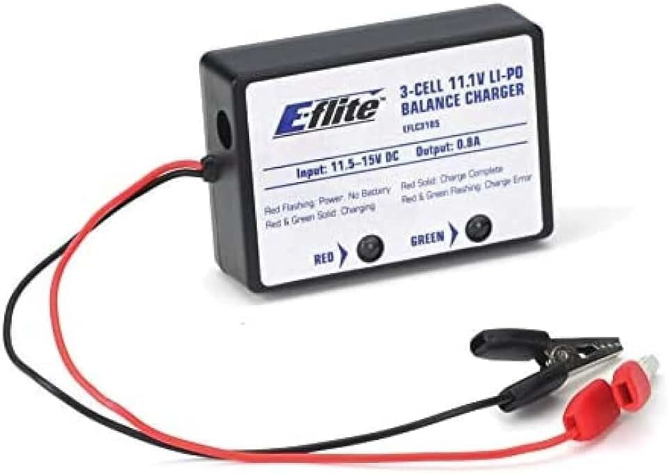E-flite 3-Cell LiPo Balancing Charger 0.8A EFLC3105 Air Field Equip & Electronics