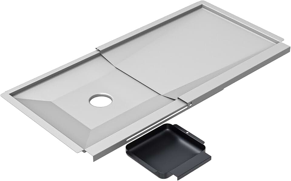 SafBbcue Replacement Grease Tray with Catch Pan for Royal Gourmet 5-Burner