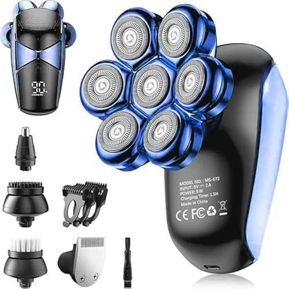 6-in-1 Electric Razor with Head Shaver for Men 1