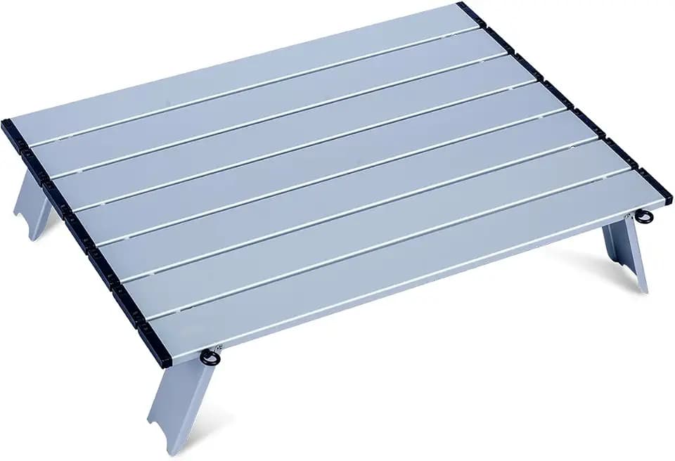 iClimb Ultralight Compact Mini Beach Picnic Folding Table with Carry Bag