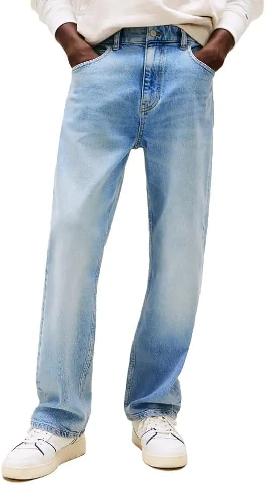 Tommy Jeans Men's Regular Straight Stretch Jeans