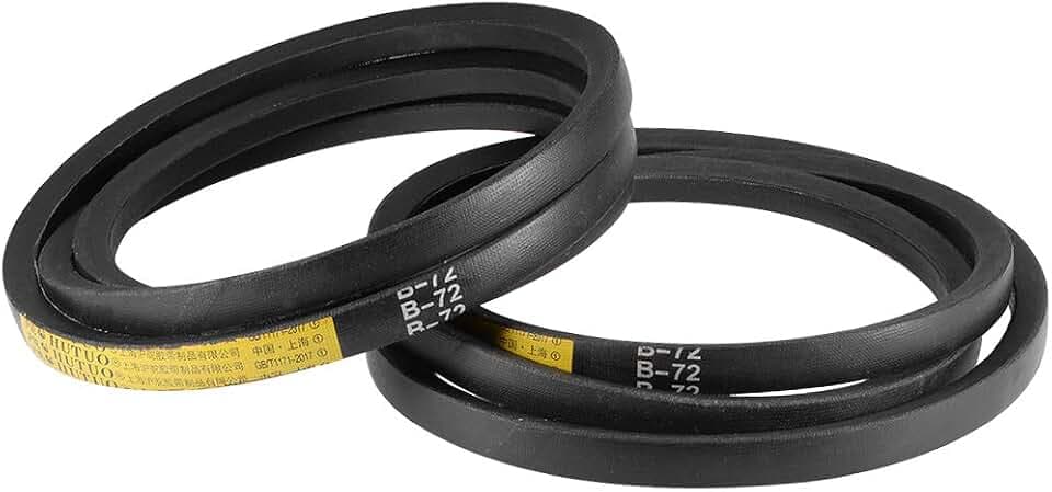 uxcell B72 V-Belts 72" Pitch Length, B-Section Rubber Drive Belt 2pcs