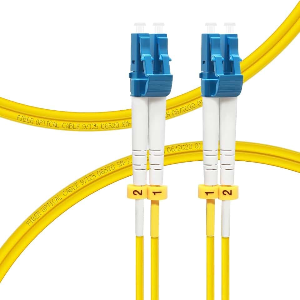 LC to LC Single Mode Fiber Patch Cable OS2 1M/3ft 10 Pack