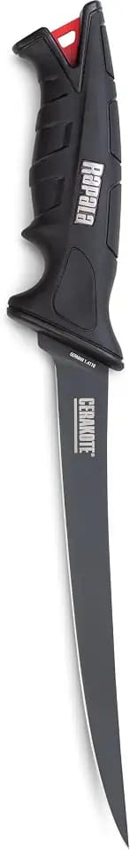 Rapala 8" Stealth FXF Fillet Knife, Flexible Fishing Fillet Knife for Fish Cleaning Bait Prep and Processing