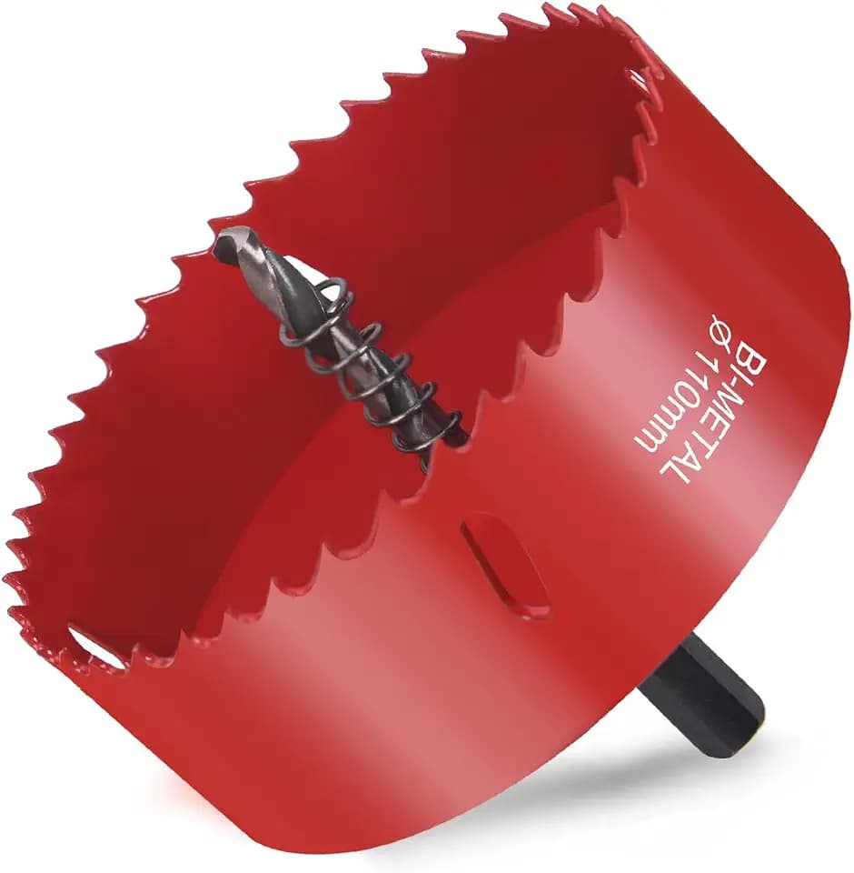 Flintronic Hole saw, Lochfräse Set, 110MM Lochkreissäge, Bi-Metall-Lochsäge