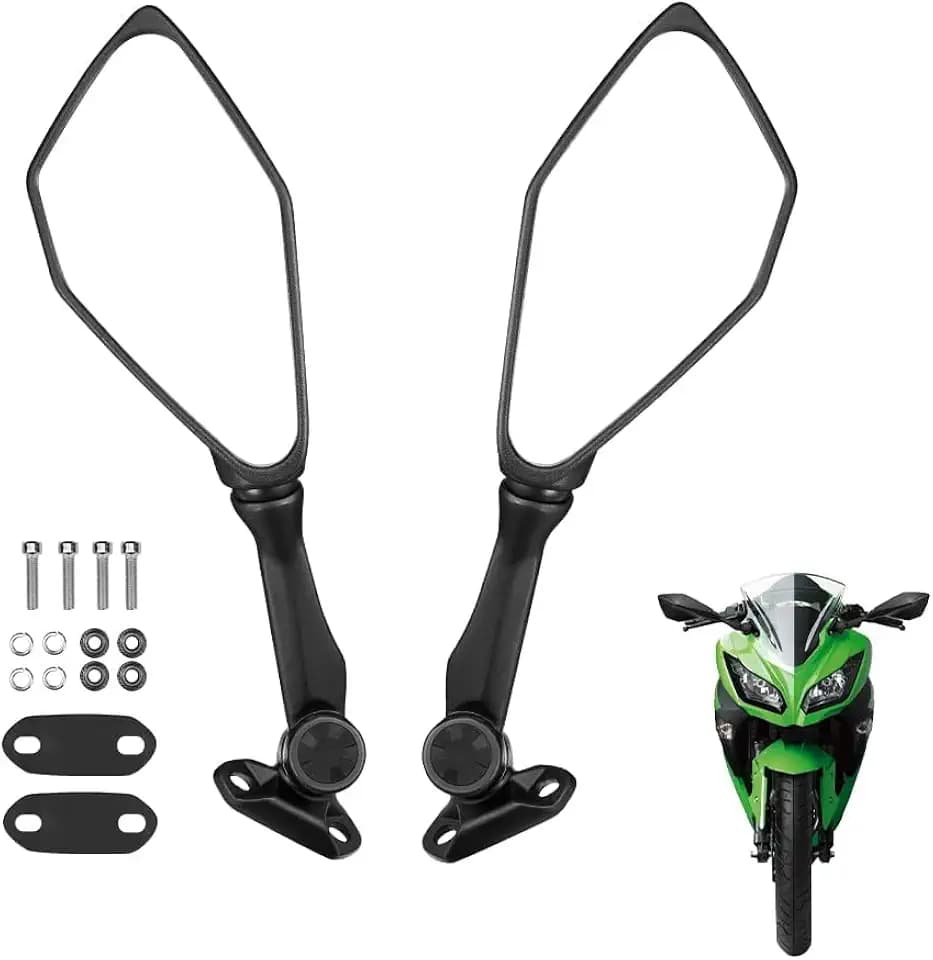 KEMIMOTO Ninja 300 Mirrors Compatible with Ninja 400 250 500 ZX6R EX300 ZX-6R Motorcycle Rear View Mirror
