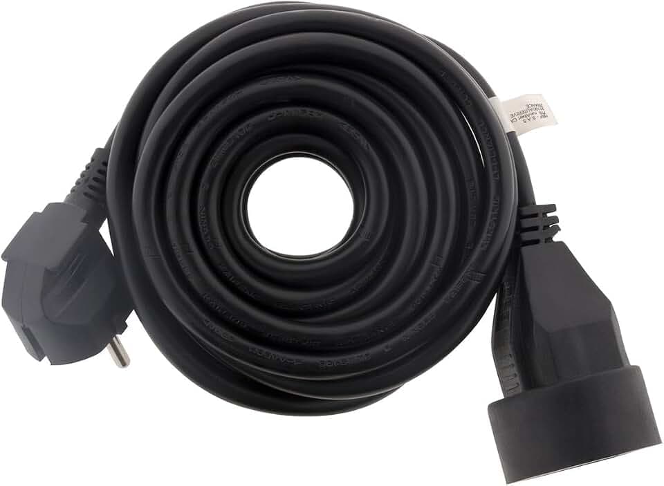 Verlängerungskabel 16A 2P+T – Schwarz – 5 m