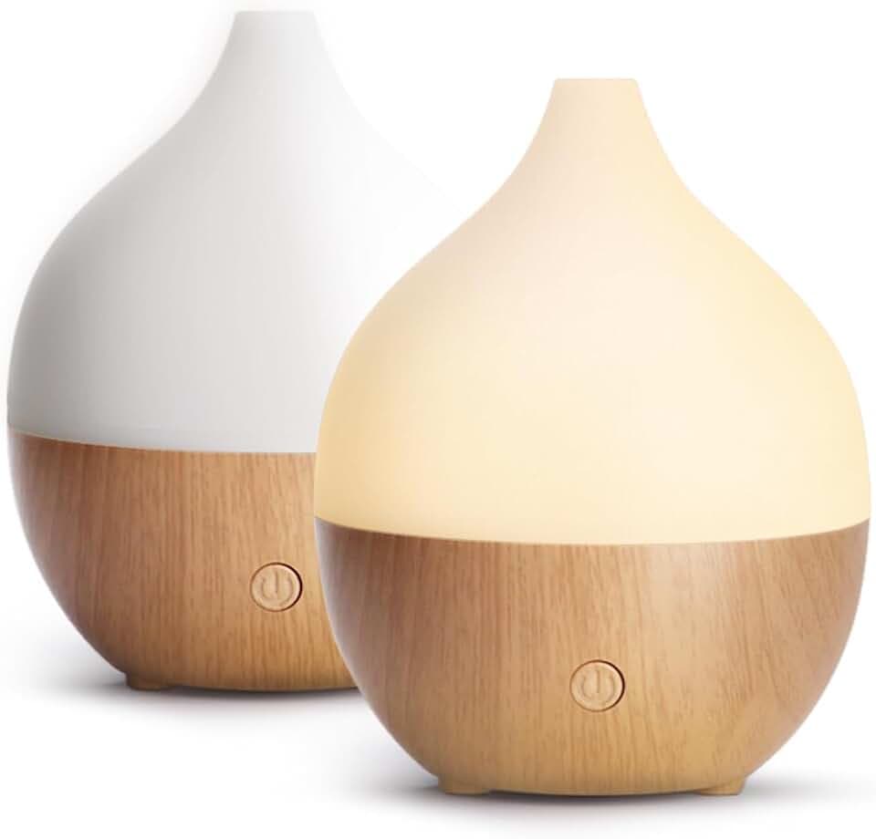 SALKING 2ER Aroma Diffuser, 100ml Kleiner Ultraschall Aromatherapie