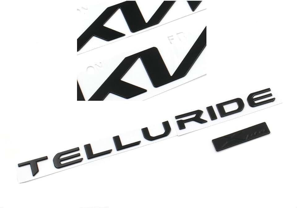 4PC Gloss Black Front Rear XPRO Telluride Emblem Fit 2023+ Telluride (Gloss Black)