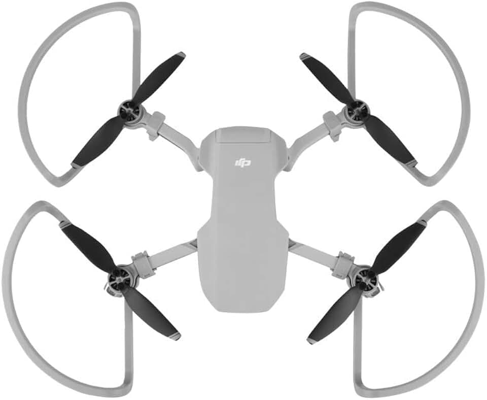 DJI DR1 - Propellerschutz mit integrierten Fahrwerks-Schnellverlängerungen für DJI Mavic-Mini-Drohnen, schneller Auf- und Abbau, Flugsicherheits-Zubehör - Grau