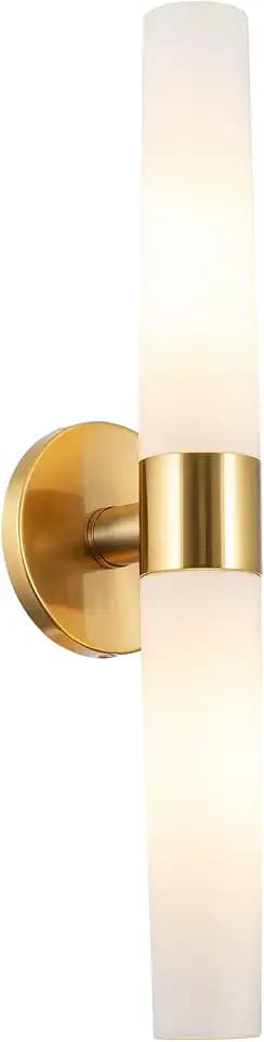 Kira Home Duo 21" Modern Gold Wall Sconce Bathroom Vanity Light, 2-Light
