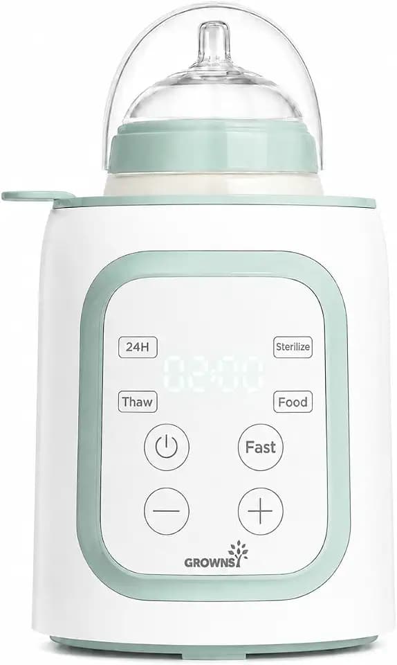 Grownsy Flaschenwärmer Baby, Schnell & Präzise Temperaturkontrolle