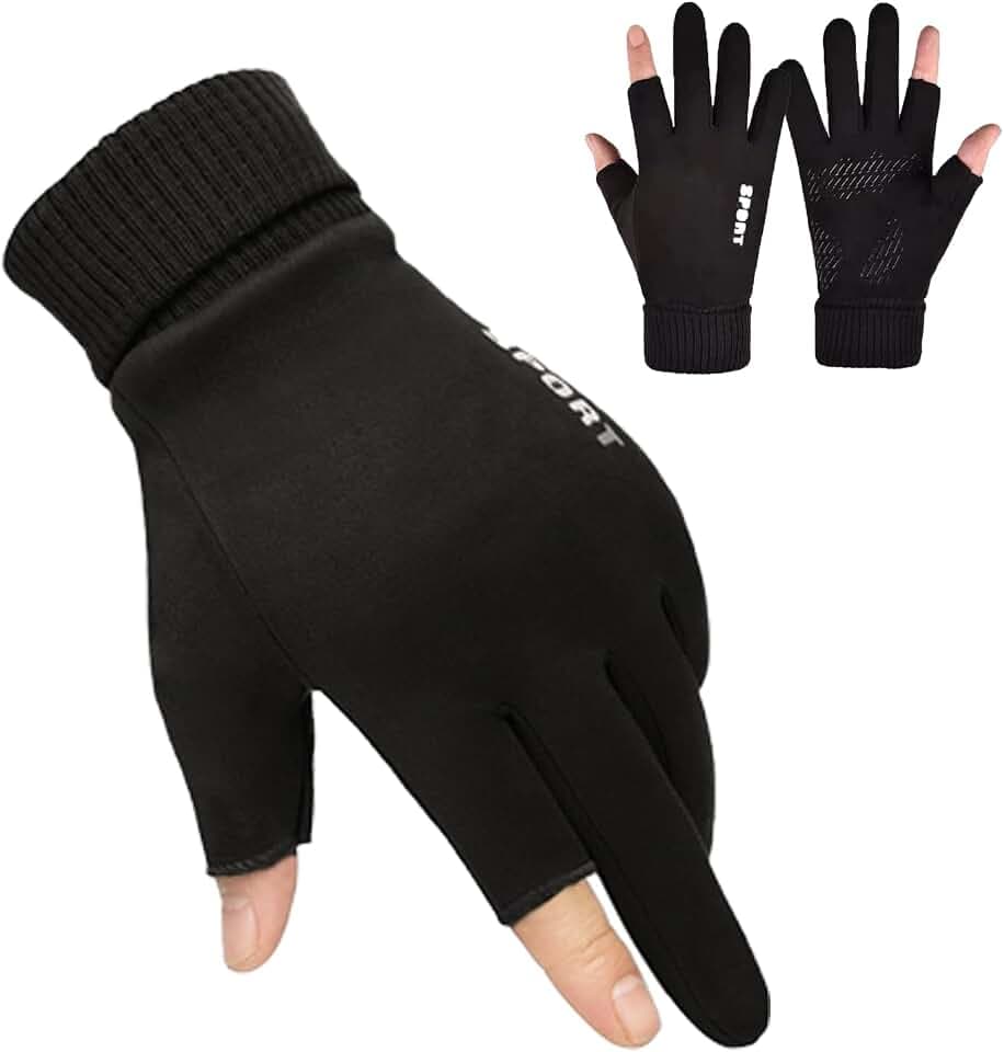 wasserdichte Sport-Laufhandschuhe Leichte rutschfeste warme Handschuhe Touchscreen-Innenhandschuhe mit elastischer Manschette - Radfahren Sport Ski Wetter Thermohandschuhe