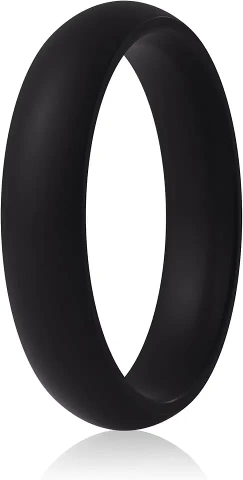 ThunderFit Silicone Bridal Rings Set for Women, Wedding Bands 5.5mm Wide