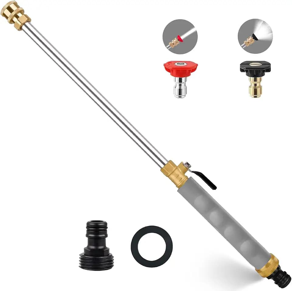 Jet Nozzle Power Washer for Garden Hose, High Pressure Hose Nozzle