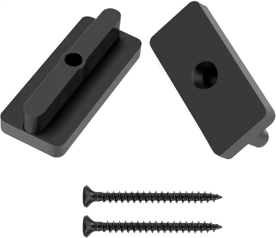 QWORK® 200 Stück WPC Clips 5 mm Terrassenclips Versteckte Abstandhalter mit Schrauben für WPC/BPC Dielen
