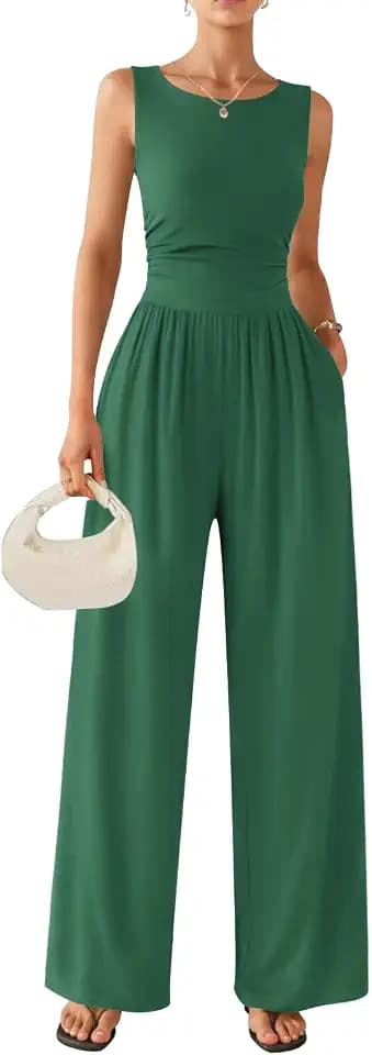 Jumpsuits for Women Casual Summer Rompers Dressy Wide Leg Vacation Outfits