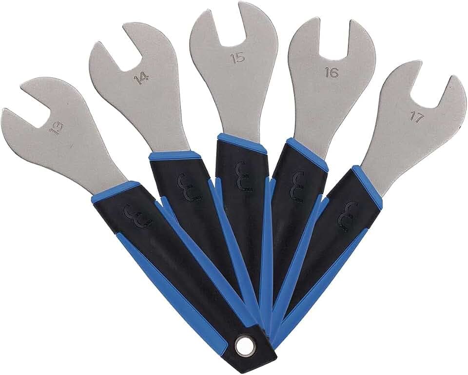 BBB Unisex Btl-25s Bbb Coneset Konusschlüssel-satz Für Fahrräder (größen 13/14/15/16/17), black/Blue, M