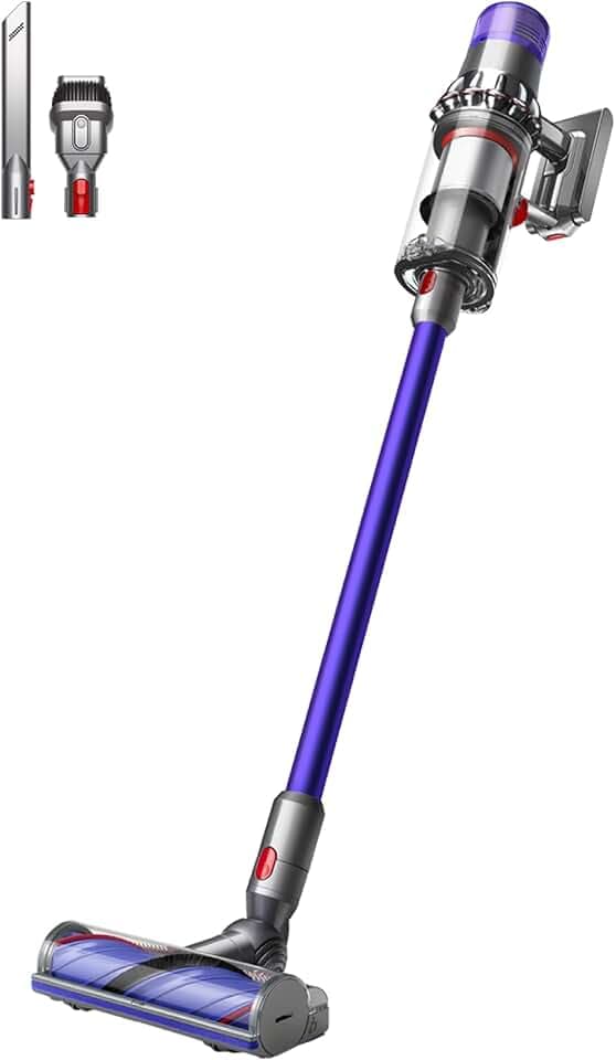 Dyson V11™ Advanced Kabelloser Staubsauger, Nickel und Violett, 200 Airwatt | Hohe Saugkraft Für Gründliche Reinigung, Bis Zu 60 Minuten Laufzeit, Haarentwirrungstechnologie, Motorbar Bodendüse