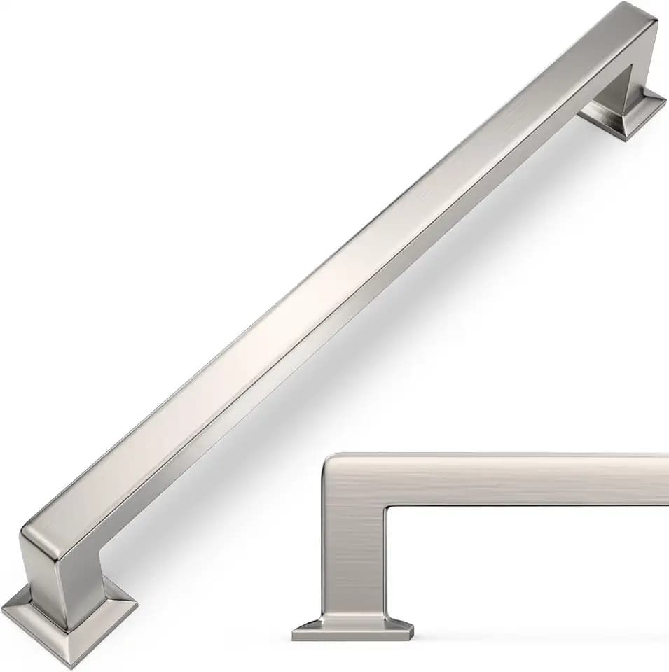 Brushed Nickel Cabinet Pulls, 15 Inch(381 mm), 10 Pack