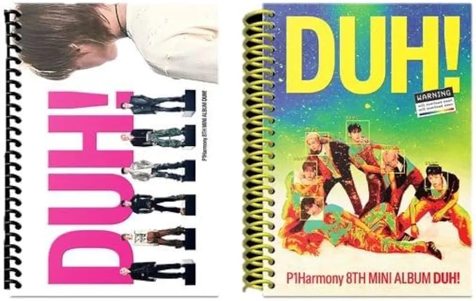 P1Harmony - 8th Mini Album [DUH!] (2types Random Ver.) 1ea + Official Exclusive Photocard 1ea (Random 1 Out of 6)