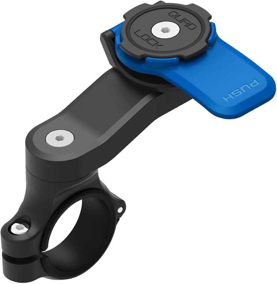 QUAD LOCK Motorradlenkerhalterung für iPhone, Samsung Galaxy, Pixel und Universal Adapters