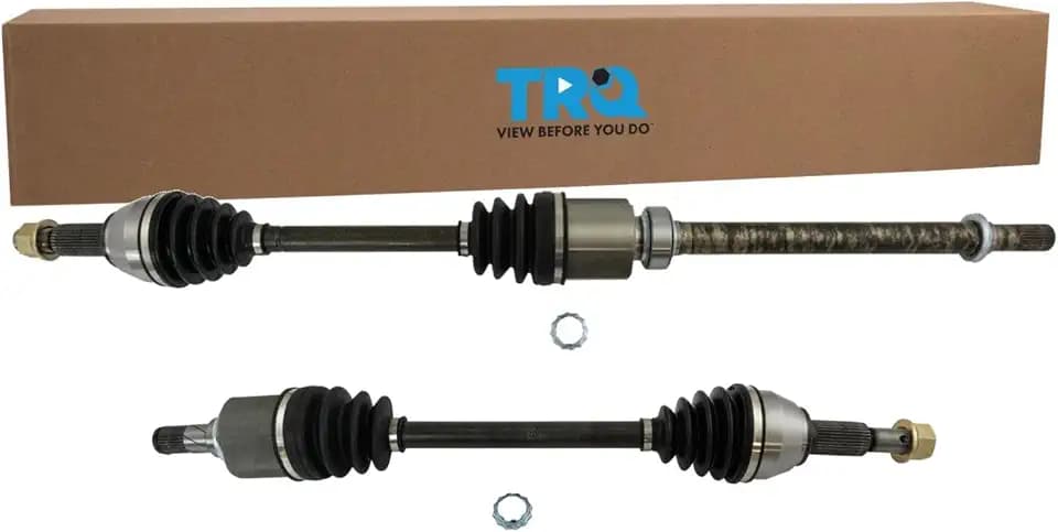 TRQ Front 2 Piece CV Axle Shaft Assembly Set