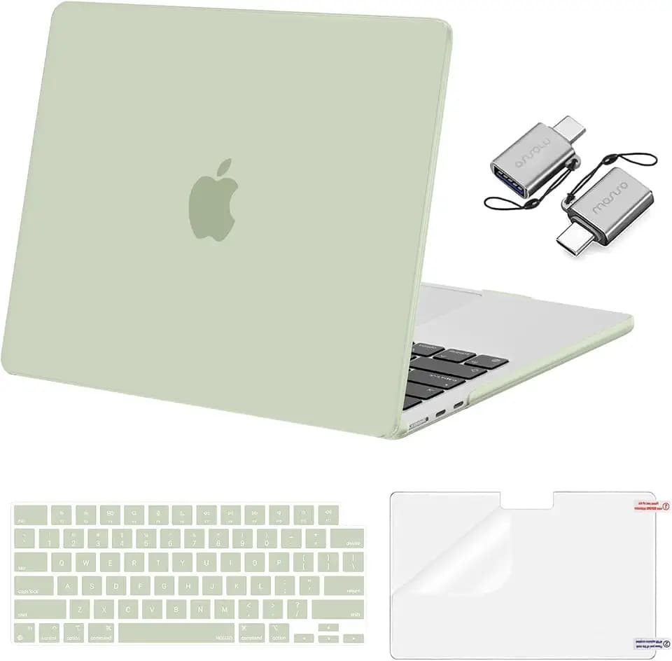 MOSISO Compatible with MacBook Air 13 inch Case M5 2026 M4 M3 M2 2025-2022