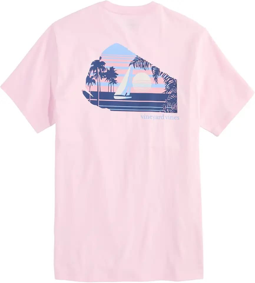 Vineyard Vines Men's Mahi Sunset Short-Sleeve Pocket Tee